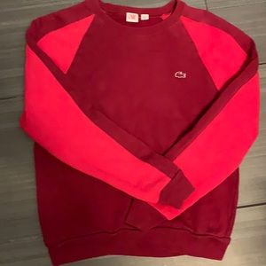 XS Lacoste sweatshirt , red